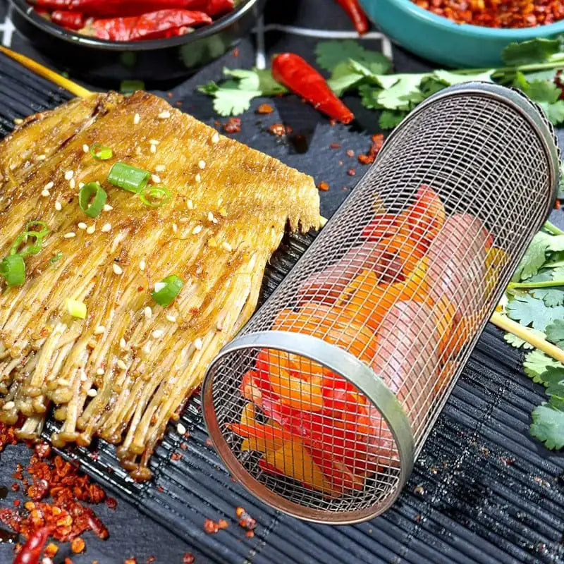 Cylinder Gourmet BBQ Grill Basket