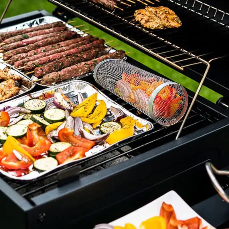 Cylinder Gourmet BBQ Grill Basket
