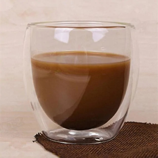 Thermal Elegance Double Wall Glass Coffee Mug / Glass