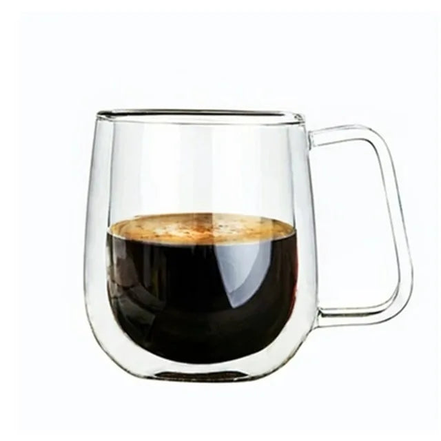 Thermal Elegance Double Wall Glass Coffee Mug / Glass