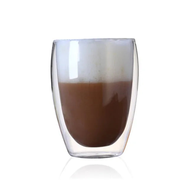 Thermal Elegance Double Wall Glass Coffee Mug / Glass